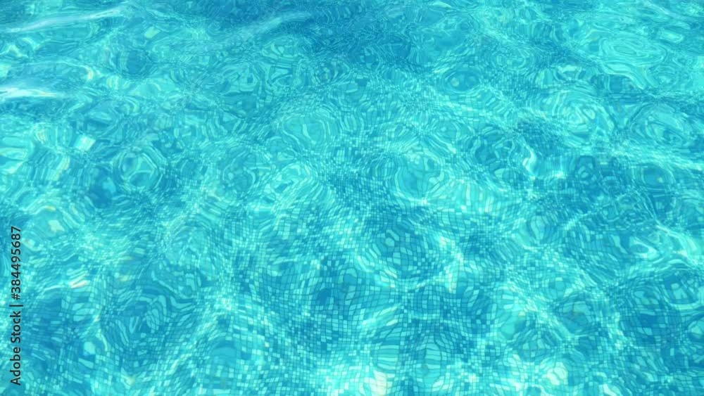 Glittering sea bottom with moving light blue waves swaying in a mesmerizing way Glittering sea bottom with moving light blue waves swaying in a mesmerizing way
