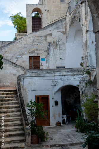 view of the sassi of Matera city located on a rocky outcrop in Basilicata © Mauro Marletto