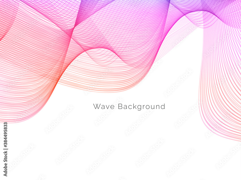 Abstract background with colorful flowing wave design Abstract background with colorful flowing wave design
