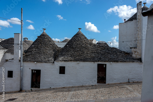 the trullo is a type of conical construction in traditional dry stone from Alberobello in Puglia