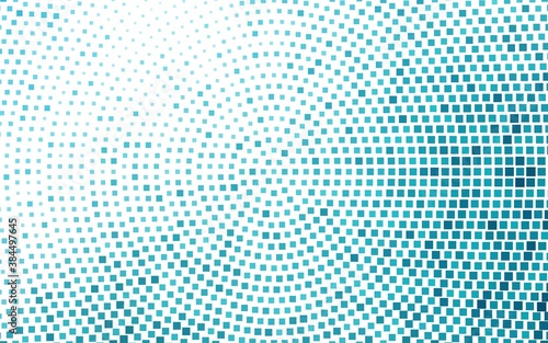 Light BLUE vector template with crystals, rectangles.