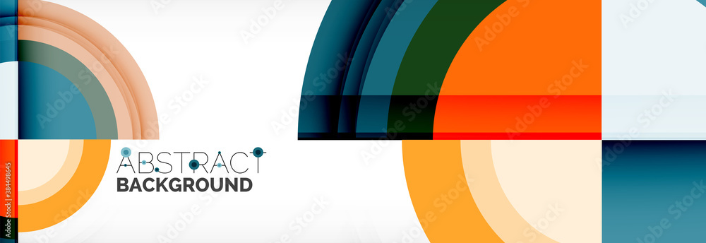 Round shapes, triangles and circles. Modern abstract background Round shapes, triangles and circles. Modern abstract background