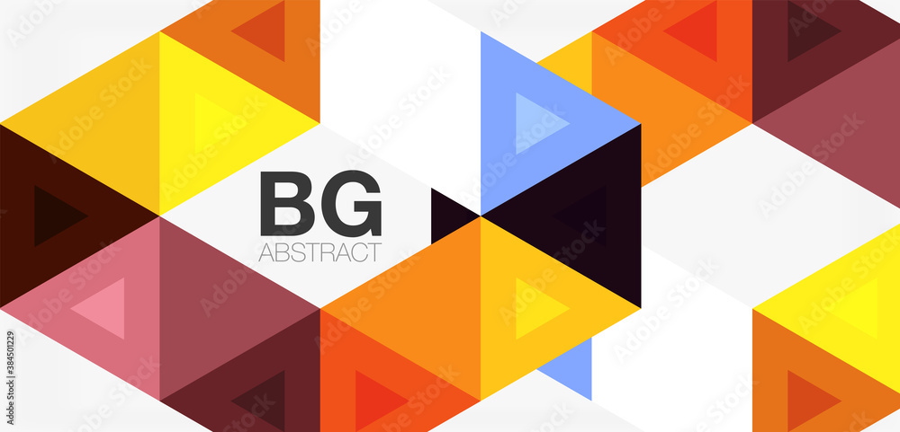 Mosaic triangle pattern abstract background for cover, banner, flyer and poster and other template Mosaic triangle pattern abstract background for cover, banner, flyer and poster and other template