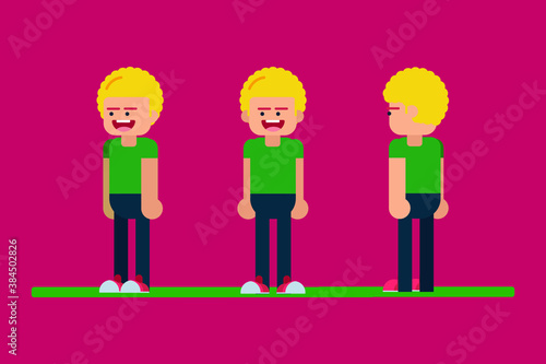 blonde man cartoon character