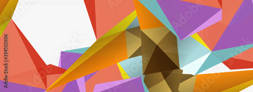 3d mosaic abstract backgrounds  low poly shape geometric design