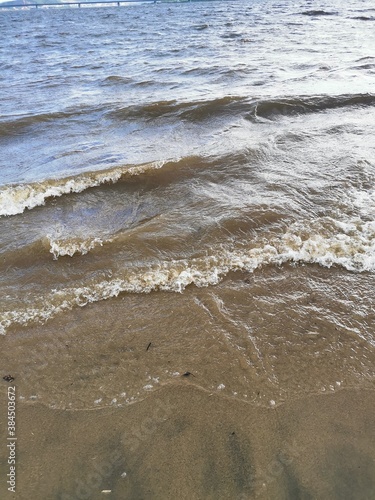 waves on the beach