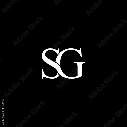 SG Letter Initial Logo Design Template Vector Illustration