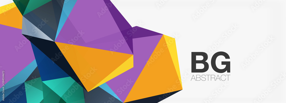 3d mosaic abstract backgrounds, low poly shape geometric design 3d mosaic abstract backgrounds, low poly shape geometric design