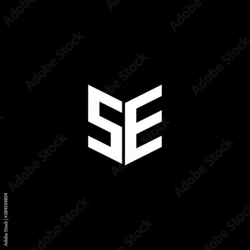 SE Letter Initial Logo Design Template Vector Illustration