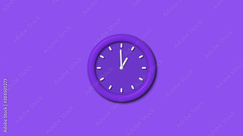 Purple color 12 hours 3d wall clock isolated on purple background,wall clock isolated Purple color 12 hours 3d wall clock isolated on purple background,wall clock isolated