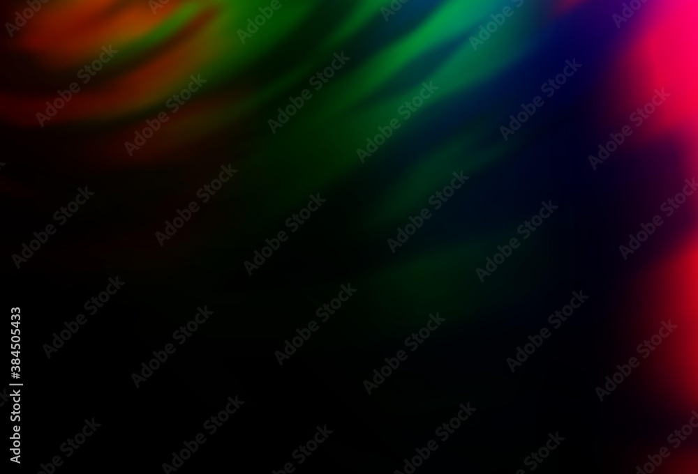Fototapeta premium Dark Multicolor, Rainbow vector blurred template.