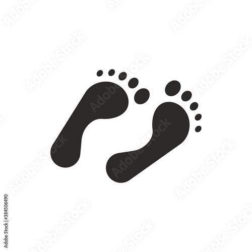 Footprint Sign. Steps Symbol Simple, Flat Vector, Icon You Can Use Your Website Design, Mobile App Or Industrial Design. Vector Illustration