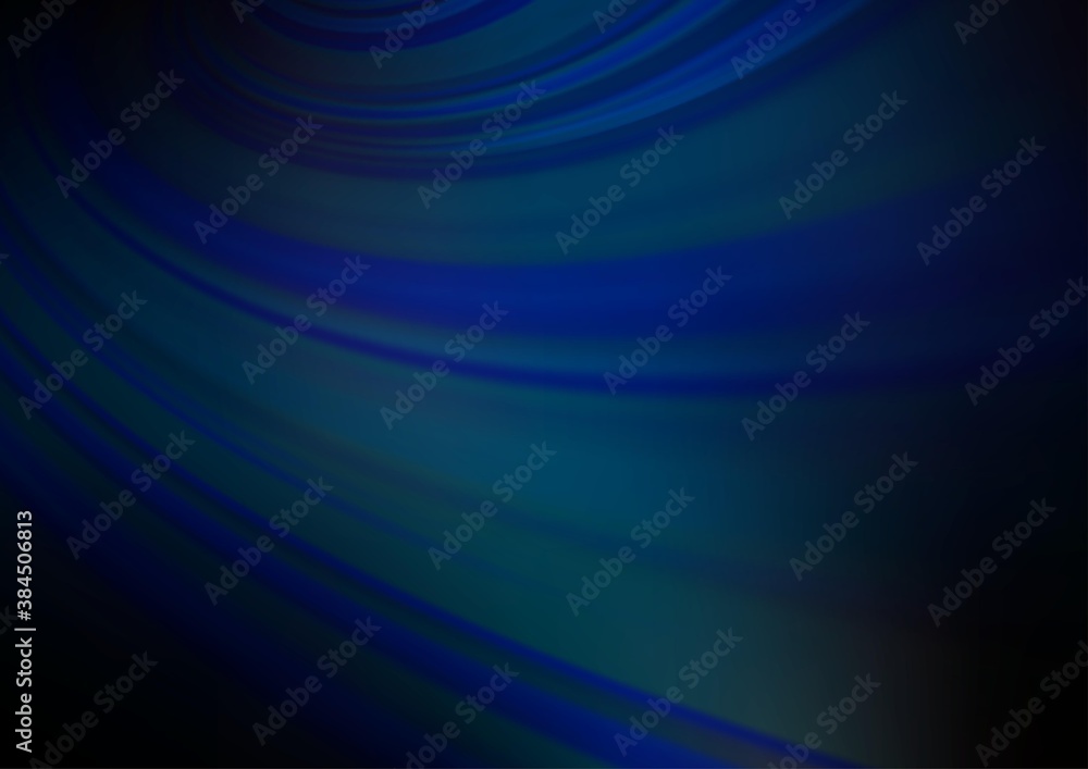 Obraz premium Dark BLUE vector blurred bright pattern.