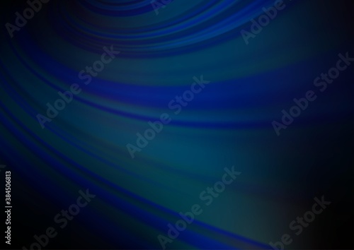 Dark BLUE vector blurred bright pattern.