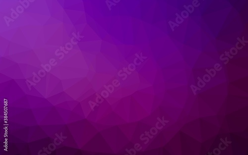 Dark Purple vector low poly layout.