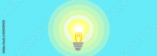 電球（ひらめき、アイデア、電力、未来、希望）