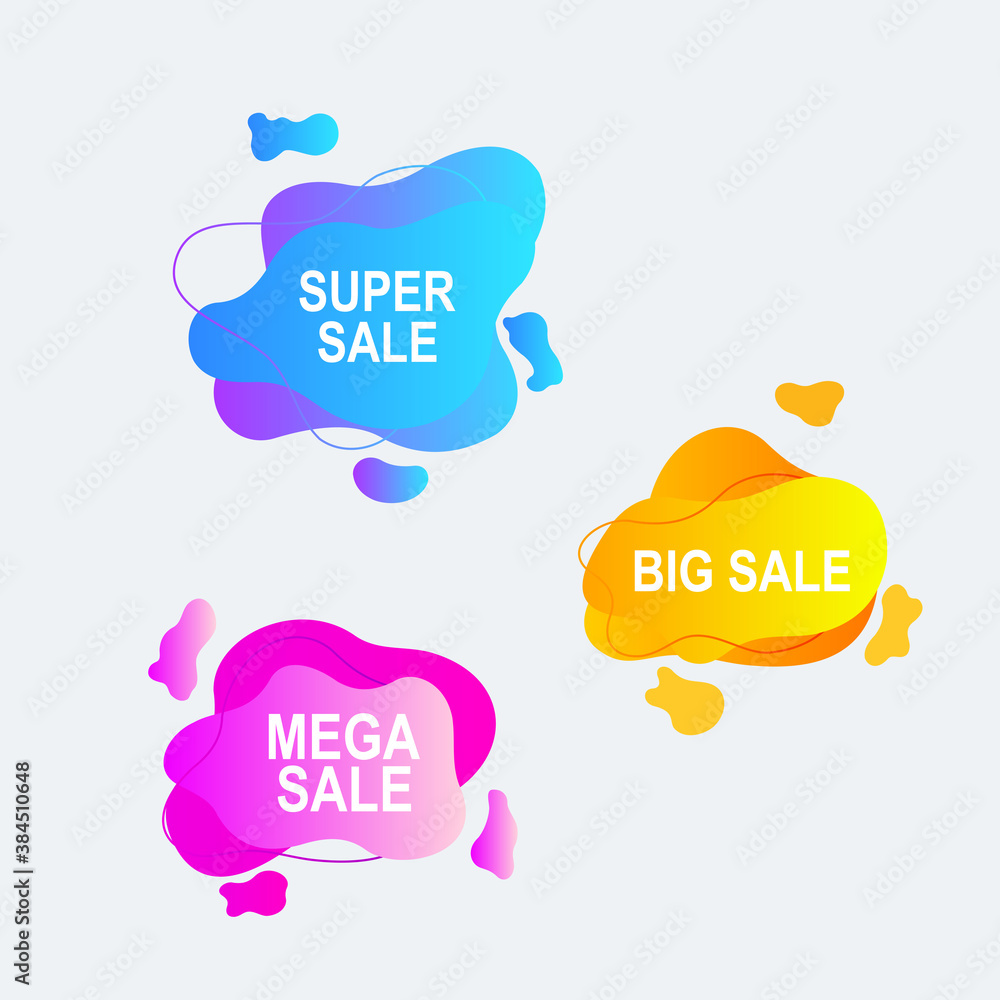 speech bubbles promotion and advertisement for social media label