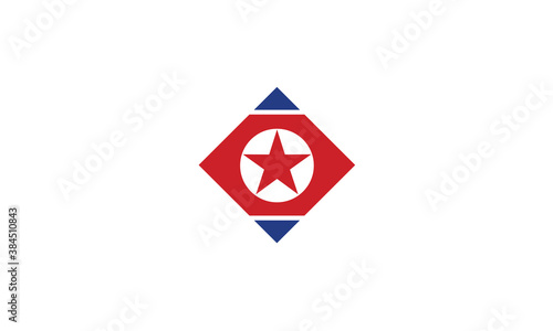 North Korea flag diamond vector illustration Free Download North Korea flag diamond vector illustration - GFXLoad