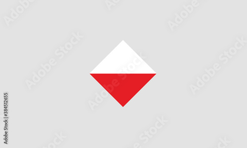 Free Download Poland flag diamond vector illustration - GFXLoad