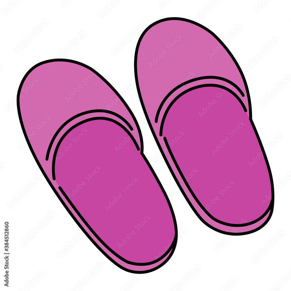 スリッパ 履き物 イラスト アイコン Stock Vector Adobe Stock