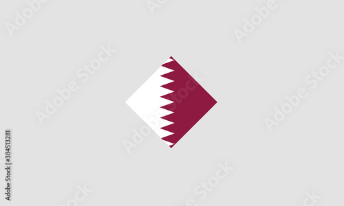 Free Download Qatar flag diamond vector illustration - GFXLoad