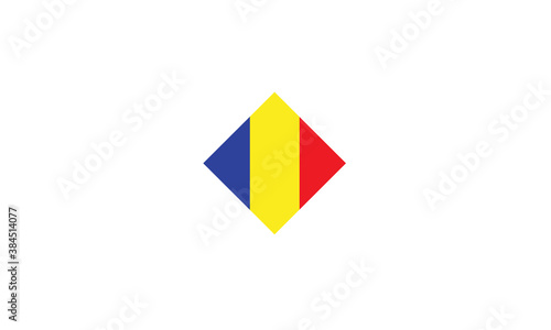 Romania flag diamond vector illustration Free Download Romania flag diamond vector illustration - GFXLoad