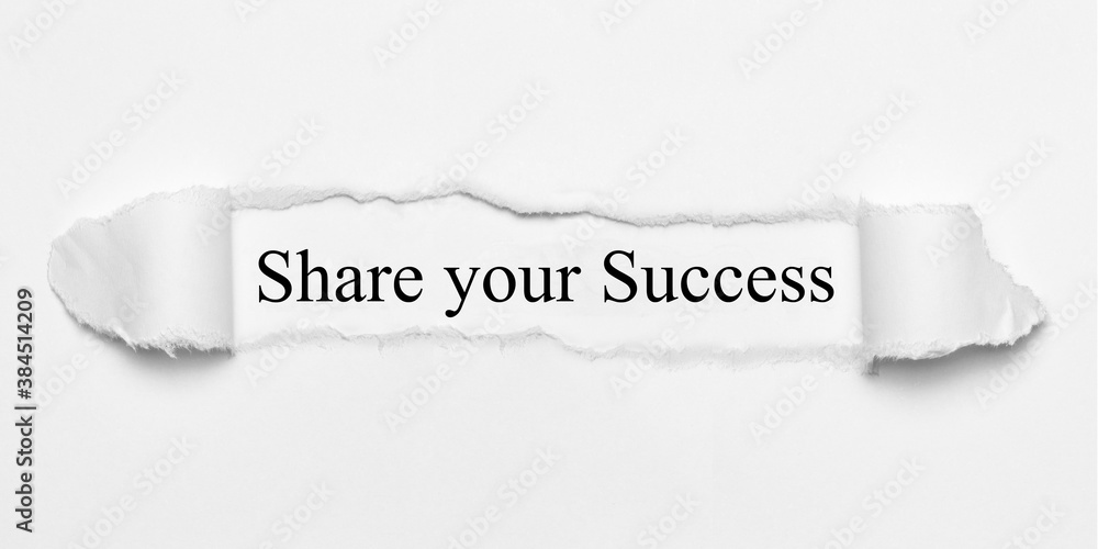 Obraz premium Share your Success 