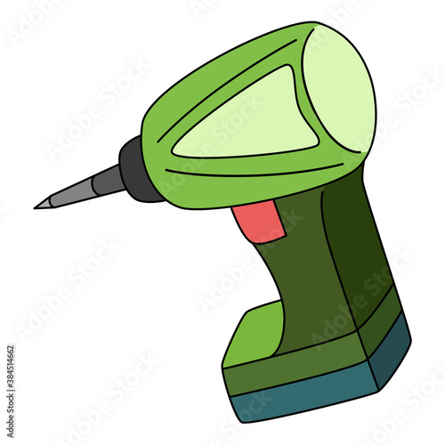 電動ドリル　ドリル　工具　イラスト　アイコン