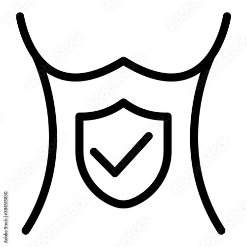 Human inside norma probiotics icon. Outline human inside norma probiotics vector icon for web design isolated on white background