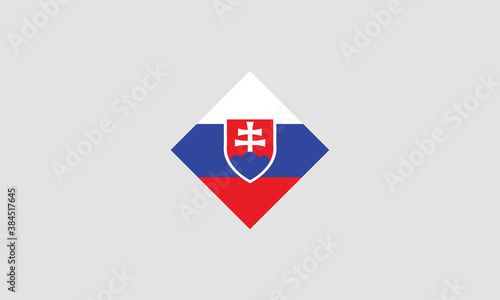 Slovakia flag diamond vector illustration Free Download Slovakia flag diamond vector illustration - GFXLoad