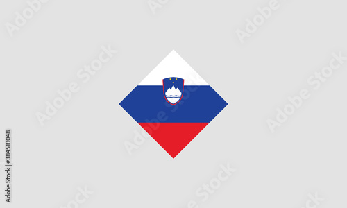 Slovenia flag diamond vector illustration Free Download Slovenia flag diamond vector illustration - GFXLoad
