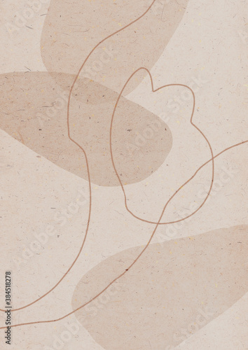 abstract background with free form shapes and lines. modern design, contemporary illustration, paper texture