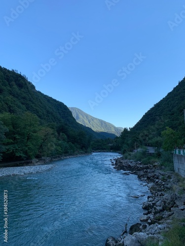 mountain river in the mountains