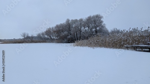 Wallpaper Mural Winter, autumn, river,pond Torontodigital.ca