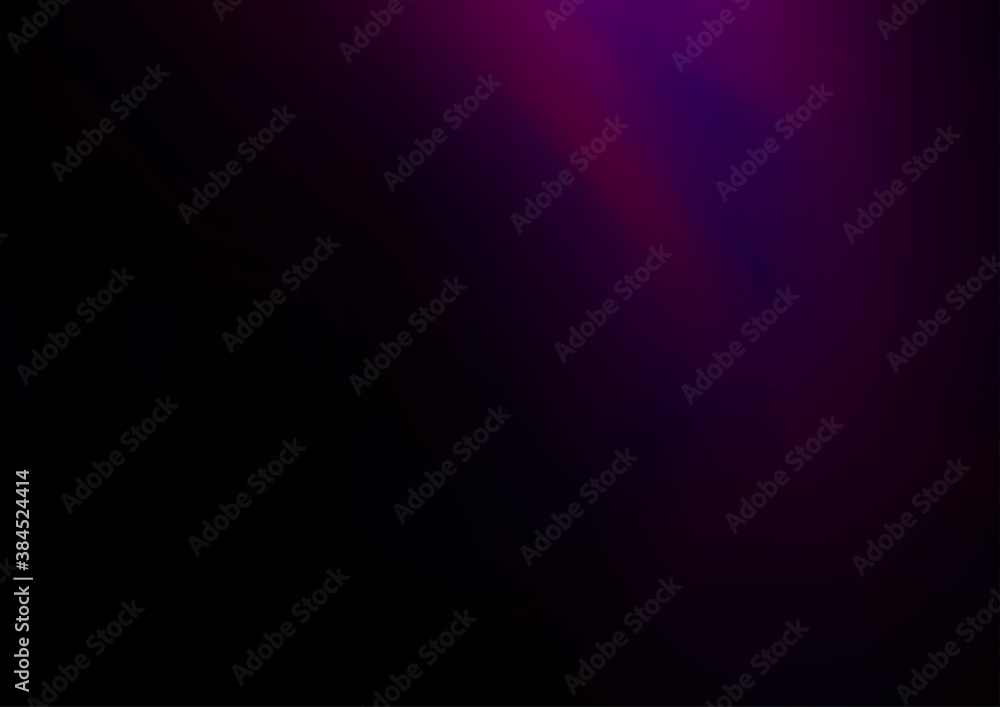 Obraz premium Dark Purple vector blurred and colored background.