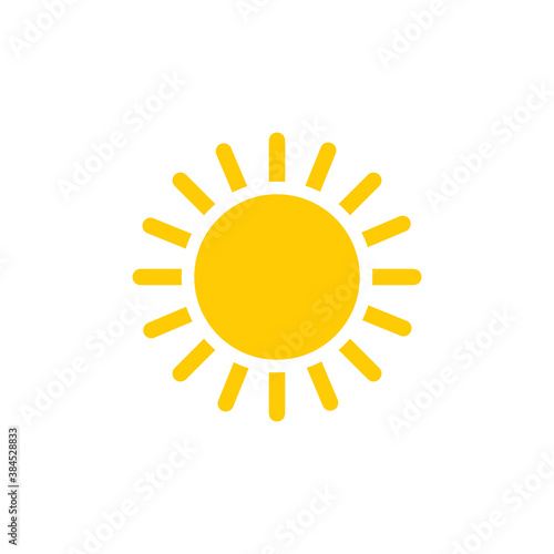 Sun flat icon design vector