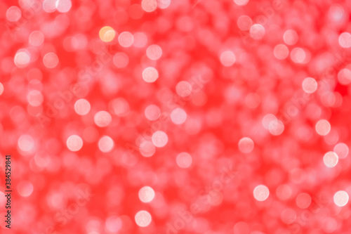 Blurred lights abstract background bokeh white red Valentine