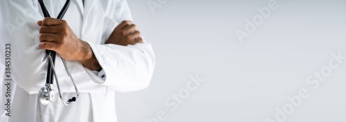 African American Doctor With Stethoscope
