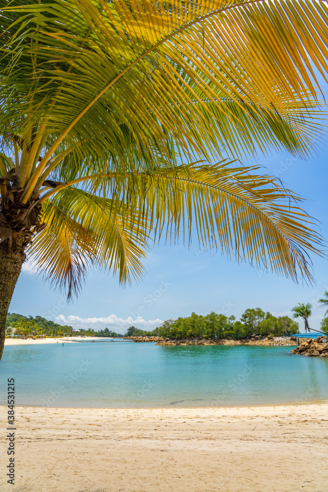Fototapeta premium Singapore Sentosa Siloso beach