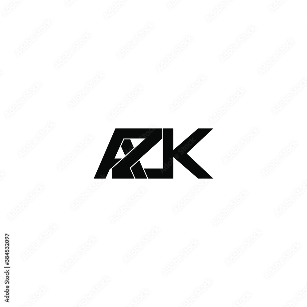 azk letter original monogram logo design azk letter original monogram logo design