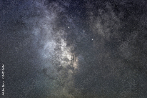 Microscopium star constellation, Night sky, Cluster of stars, Deep space, Microscope constellation. photo