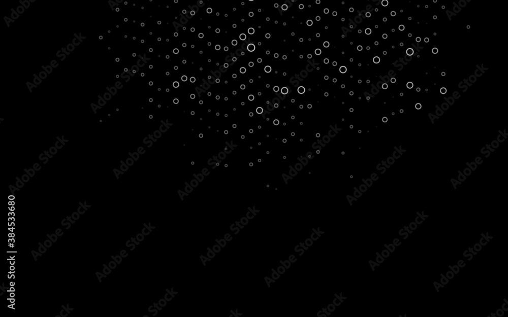 Dark Black vector cover with spots.