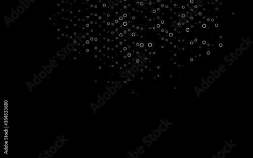 Dark Black vector cover with spots.