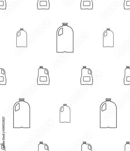 Gallon Of Milk Icon Seamless Pattern  Big Plastic Bottle  Milk Container