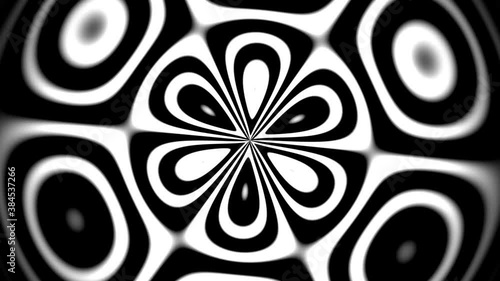 Growing 70s 60s Floral Mask Pattern Expanding Fantasy Flower Power