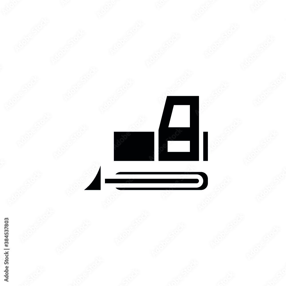 bulldozer icon solid. vehicle and transportation icon stock. vector illustration bulldozer icon solid. vehicle and transportation icon stock. vector illustration