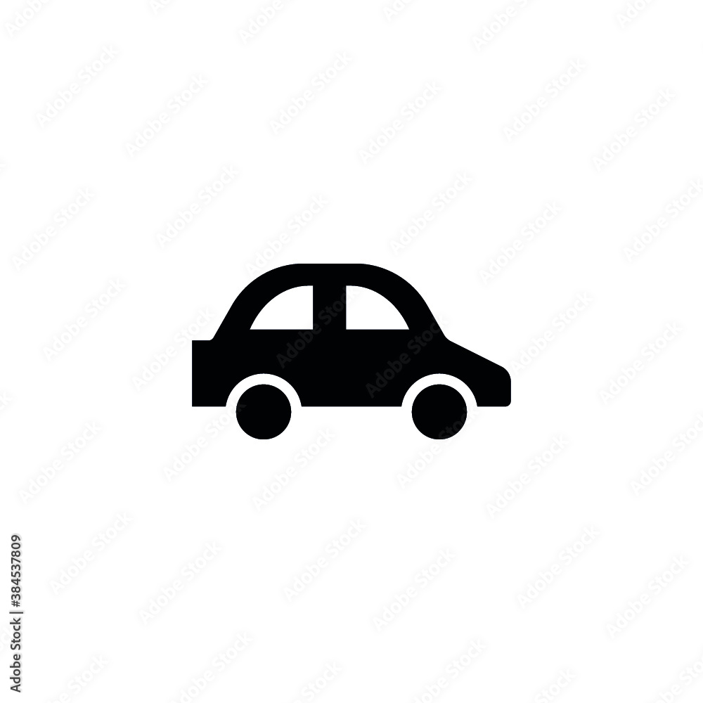 Fototapeta premium car icon solid. vehicle and transportation icon stock. vector illustration