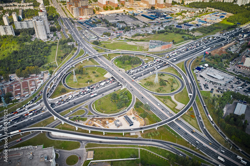 Fotografie Cloverleaf interchange