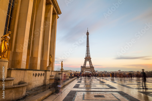 eiffel tower in paris from trocadero © Wieslaw