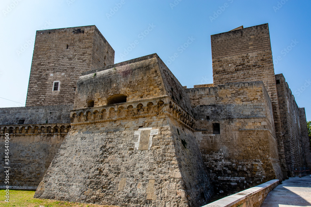 Exterior of the Castello Svevo in Bari in Apulia, Italy - Europe